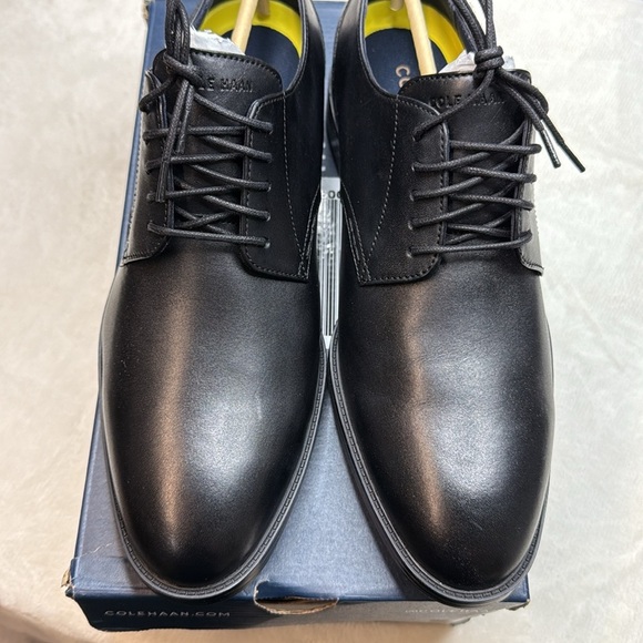 Cole Haan Men’s Black Leather Hawthorne Plain Oxford Shoes- Size 8 main image 5